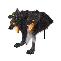 Spirit Halloween 2 Ft 7 In Cerberus Three Headed Dog Animatronic