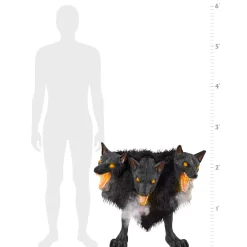 Spirit Halloween 2 Ft 7 In Cerberus Three Headed Dog Animatronic