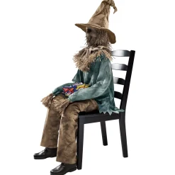 Spirit Halloween 4 Ft 6 In Scary Sitting Scarecrow Animatronic