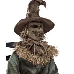 Spirit Halloween 4 Ft 6 In Scary Sitting Scarecrow Animatronic