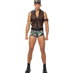 Spirit Halloween Adult Army Sergeant Stud Costume