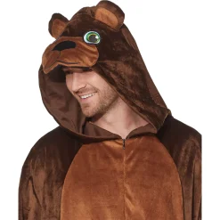 Spirit Halloween Adult Bear Jumpsuit Costume