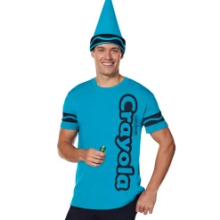 Spirit Halloween Adult Cerulean Crayon Costume Kit - Crayola