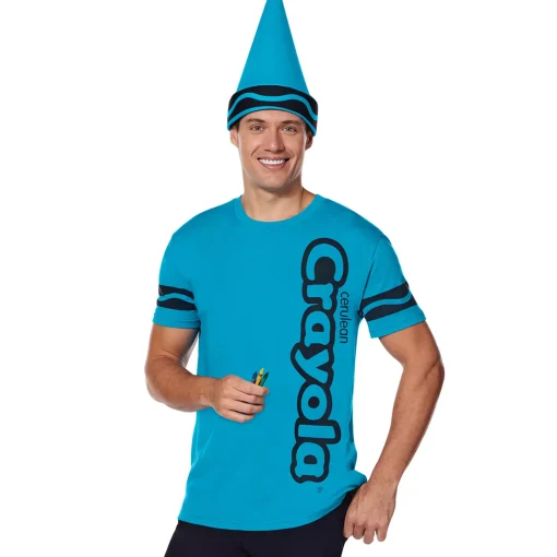 Spirit Halloween Adult Cerulean Crayon Costume Kit - Crayola