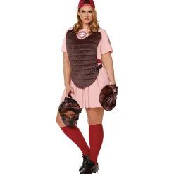 Women Spirit Halloween Adult Dottie Plus Size Costume -  A League of Their Own