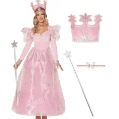 Women Spirit Halloween Adult Glinda Costume The Signature Collection - The Wizard of Oz