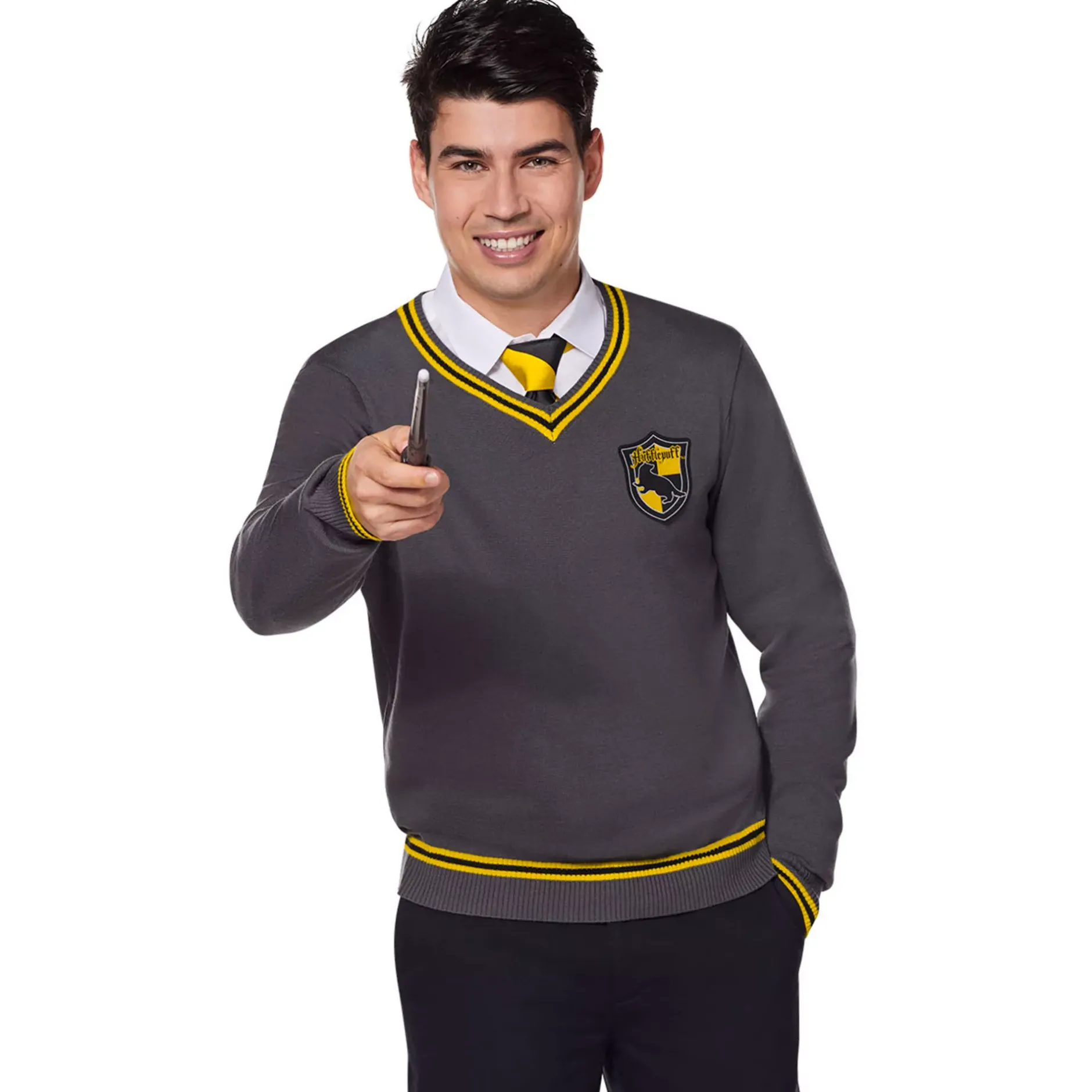 Spirit Halloween Adult Hufflepuff Sweater - Harry Potter