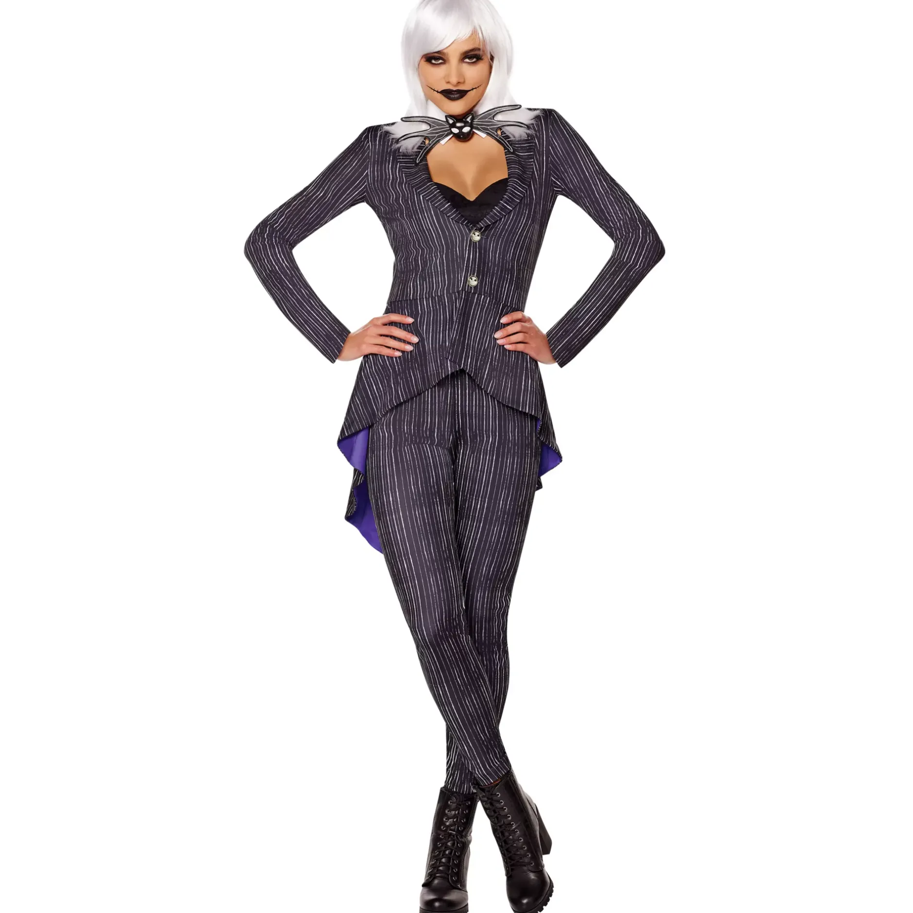 Women Spirit Halloween Adult Jack Skellington Suit - The Nightmare Before Christmas