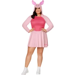 Women Spirit Halloween Adult Piglet Costume - Winnie the Pooh
