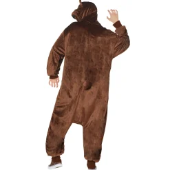 Spirit Halloween Adult Plus Size Bear Jumpsuit Costume