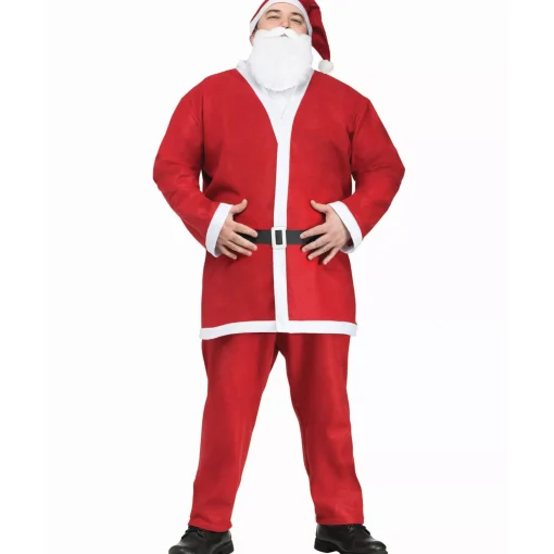 Spirit Halloween Adult Pub Crawl Sant Suit Plus Size Costume