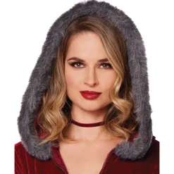 Women Spirit Halloween Adult Runaway Red Riding Hood Romper Costume