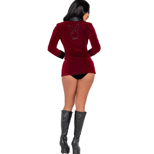 Women Spirit Halloween Adult Smoke Lounge Jacket - Playboy
