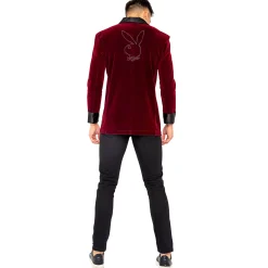 Women Spirit Halloween Adult Smoke Lounge Jacket - Playboy