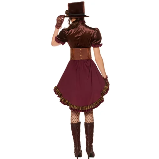Women Spirit Halloween Adult Steampunk Dress Costume