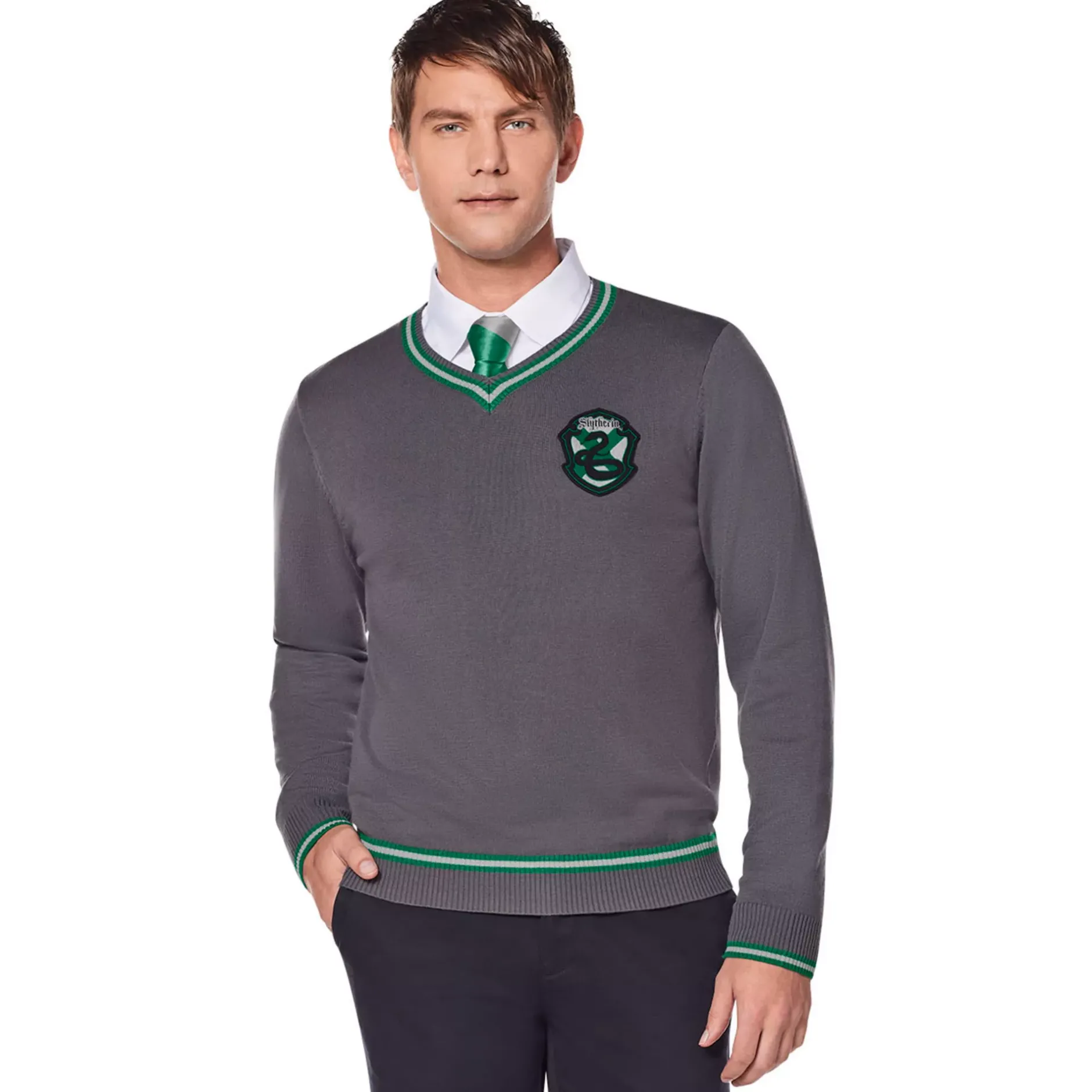 Spirit Halloween Adult Syltherin Sweater - Harry Potter