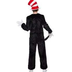 Spirit Halloween Adult The Cat in the Hat Jumpsuit - Dr. Seuss