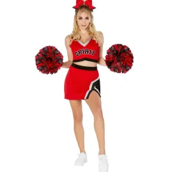 Women Spirit Halloween Adult Touchdown Babe Cheerleader Costume