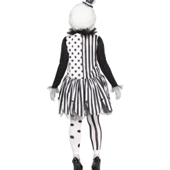Women Spirit Halloween Adult Twisted Trickster Clown Costume