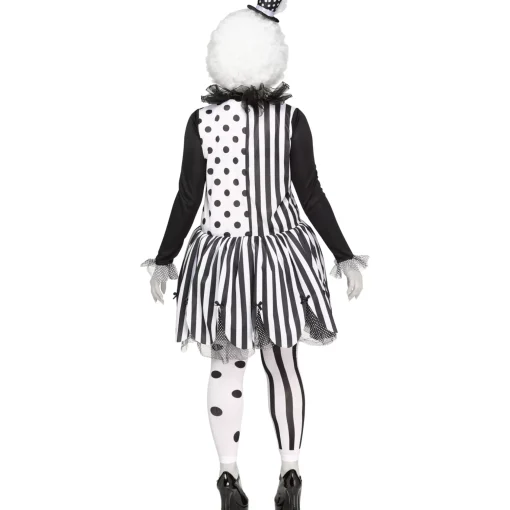 Women Spirit Halloween Adult Twisted Trickster Clown Costume