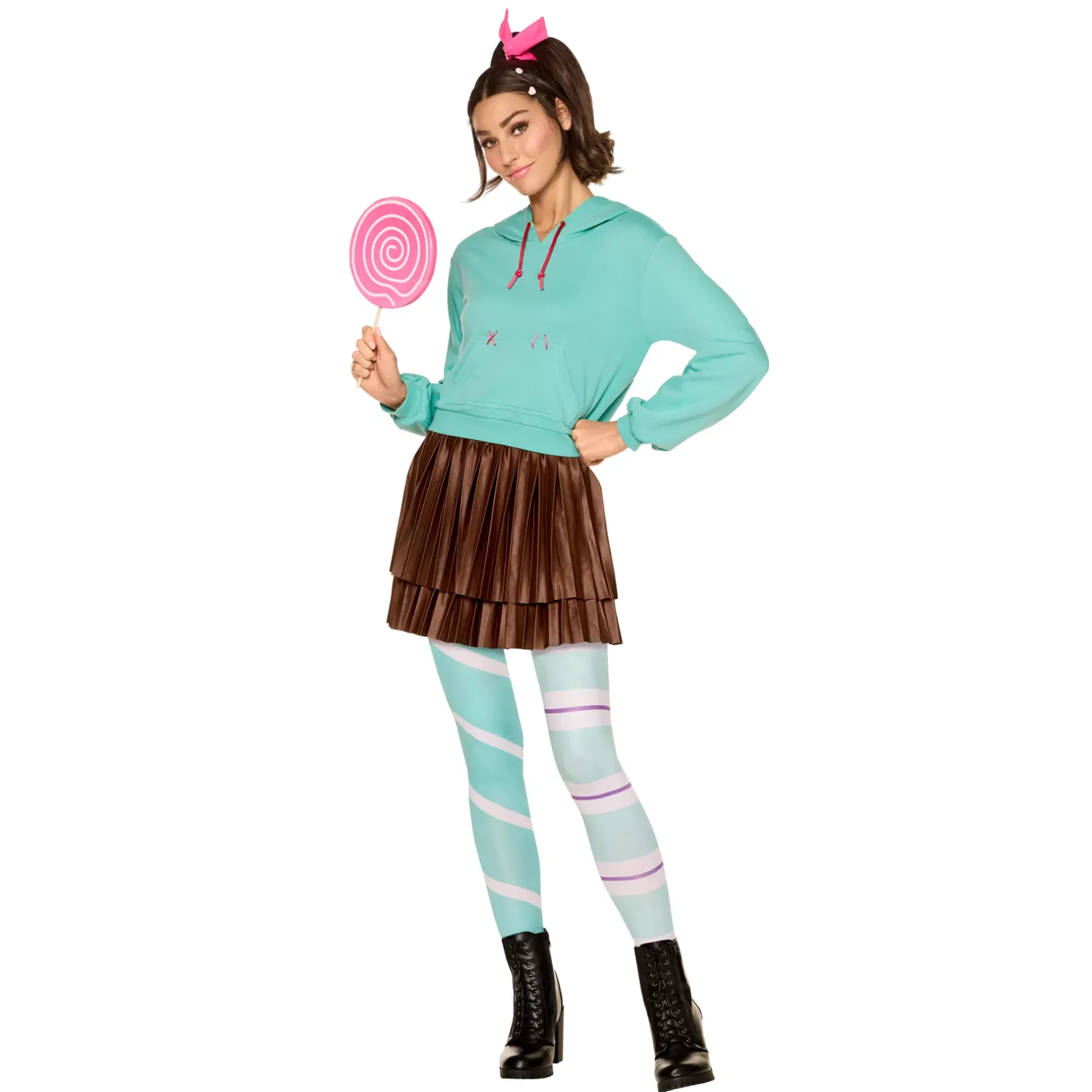 Women Spirit Halloween Adult Vanellope von Schweetz Costume - Wreck-It Ralph