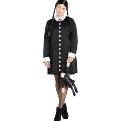 Women Spirit Halloween Adult Wednesday Addams Plus Size Costume - The Addams Family