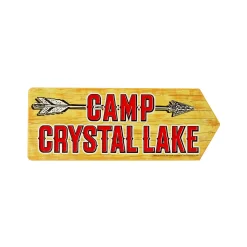 Spirit Halloween Arrow Camp Crystal Lake Sign - Friday the 13th