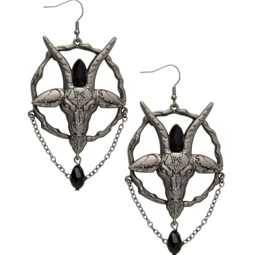 Spirit Halloween Baphomet Earrings