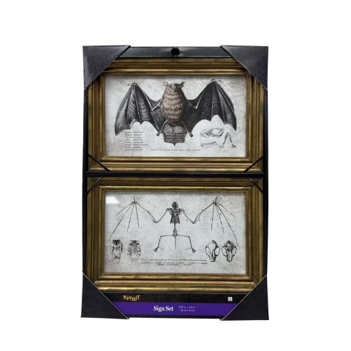 Spirit Halloween Bat Sign Set - 2 Piece