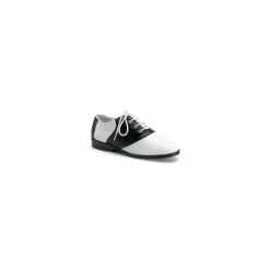 Women Spirit Halloween Black and White Saddle Shoes
