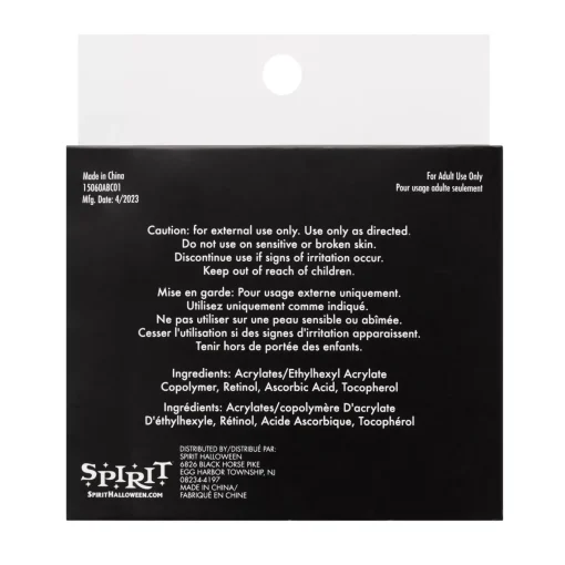 Spirit Halloween Black Eyelashes and Adhesive - 5 Pack