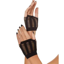 Spirit Halloween Black Shredded Gloves
