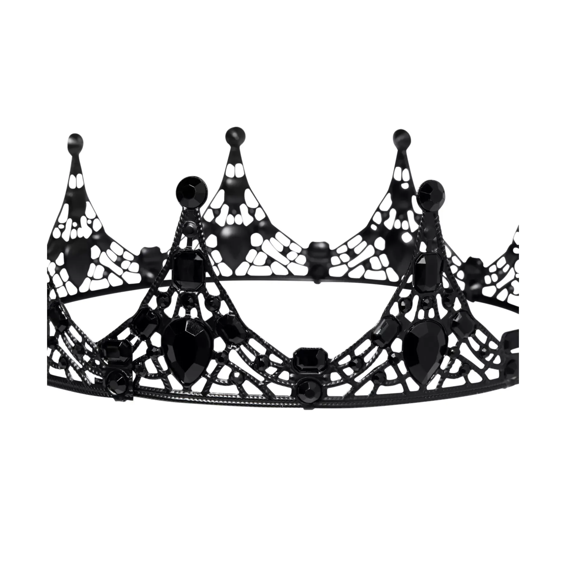 Spirit Halloween Black Skeleton Crown