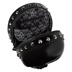 Spirit Halloween Black Skull Crossbody Bag