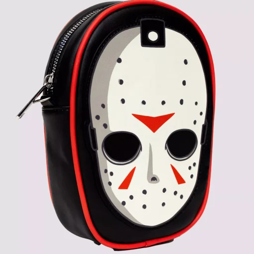 Spirit Halloween Buckle-Down Jason Voorhees Hockey Mask Crossbody Bag - Friday the 13th