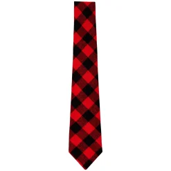 Spirit Halloween Buffalo Plaid Tie