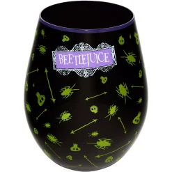 Spirit Halloween Bug Print Stemless Glass - Beetlejuice
