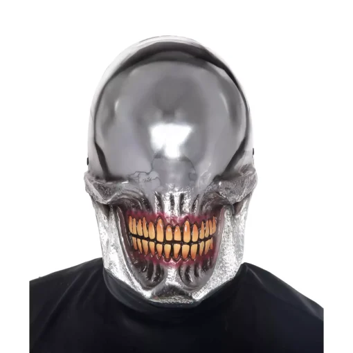Spirit Halloween Chrome Smile Half Mask