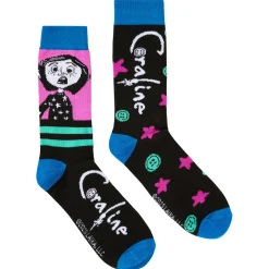 Spirit Halloween Coraline Crew Socks - 2 Pairs