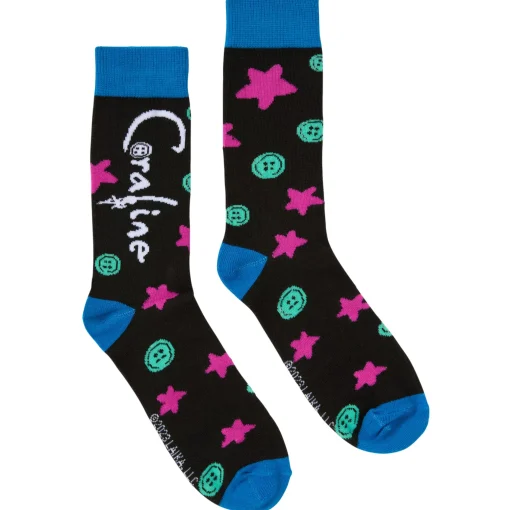 Spirit Halloween Coraline Crew Socks - 2 Pairs