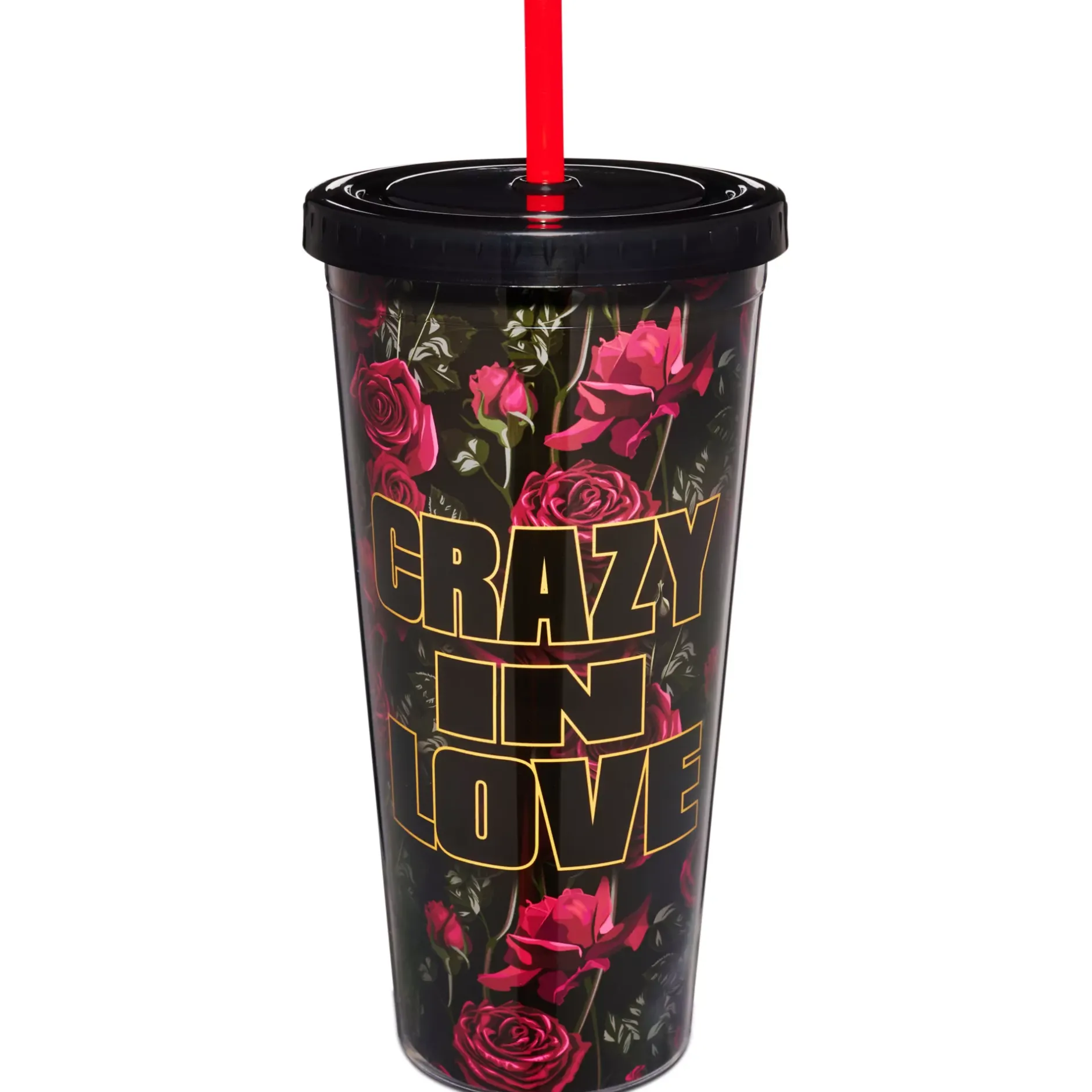 Spirit Halloween Crazy In Love Chucky and Tiffany Cup with Straw - 20 oz.