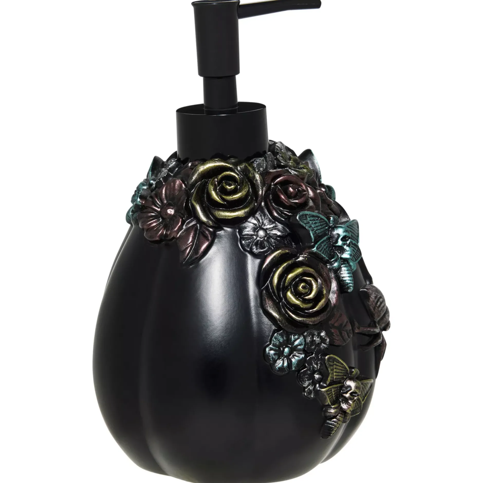 Spirit Halloween Decorative Black Pumpkin Soap Dispenser