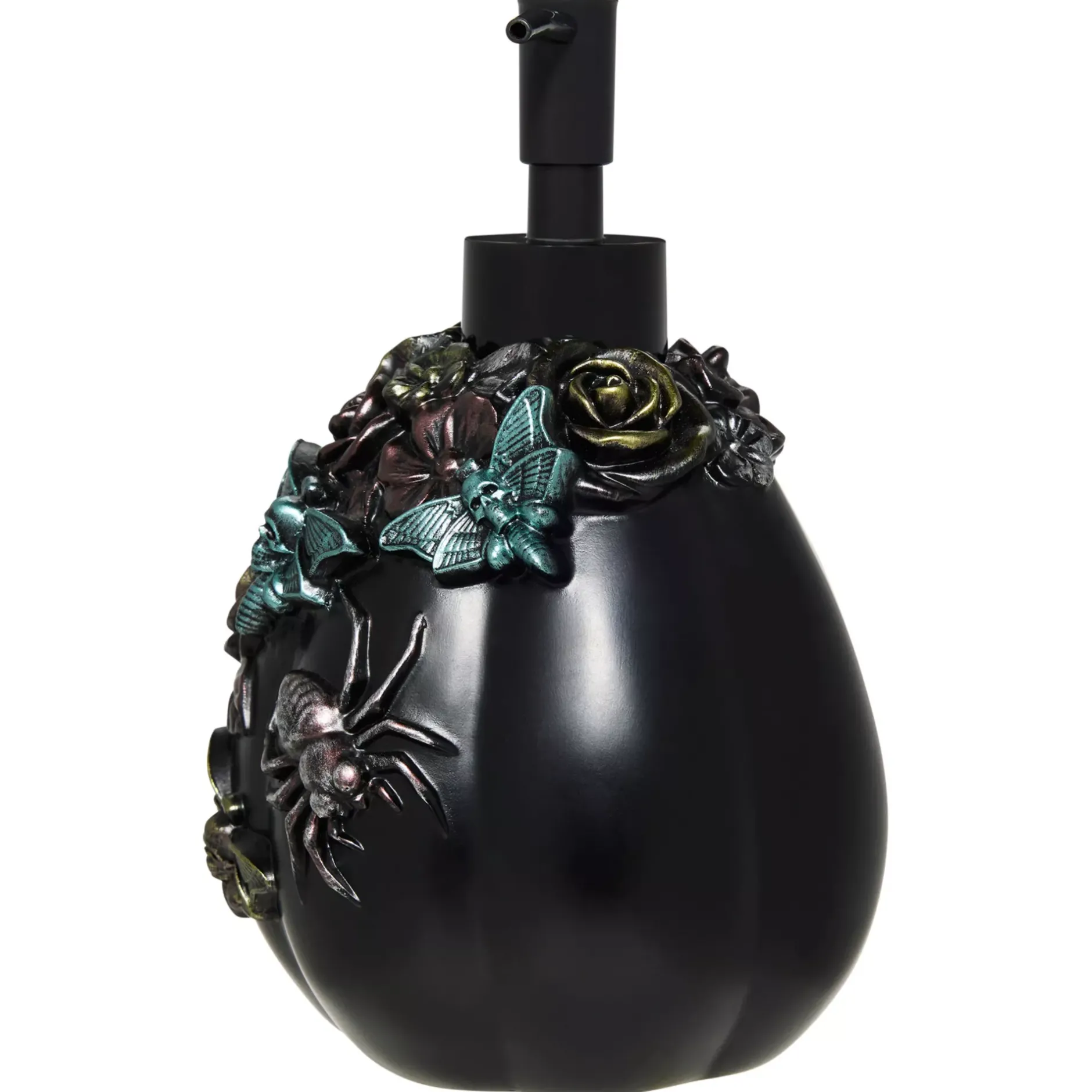 Spirit Halloween Decorative Black Pumpkin Soap Dispenser