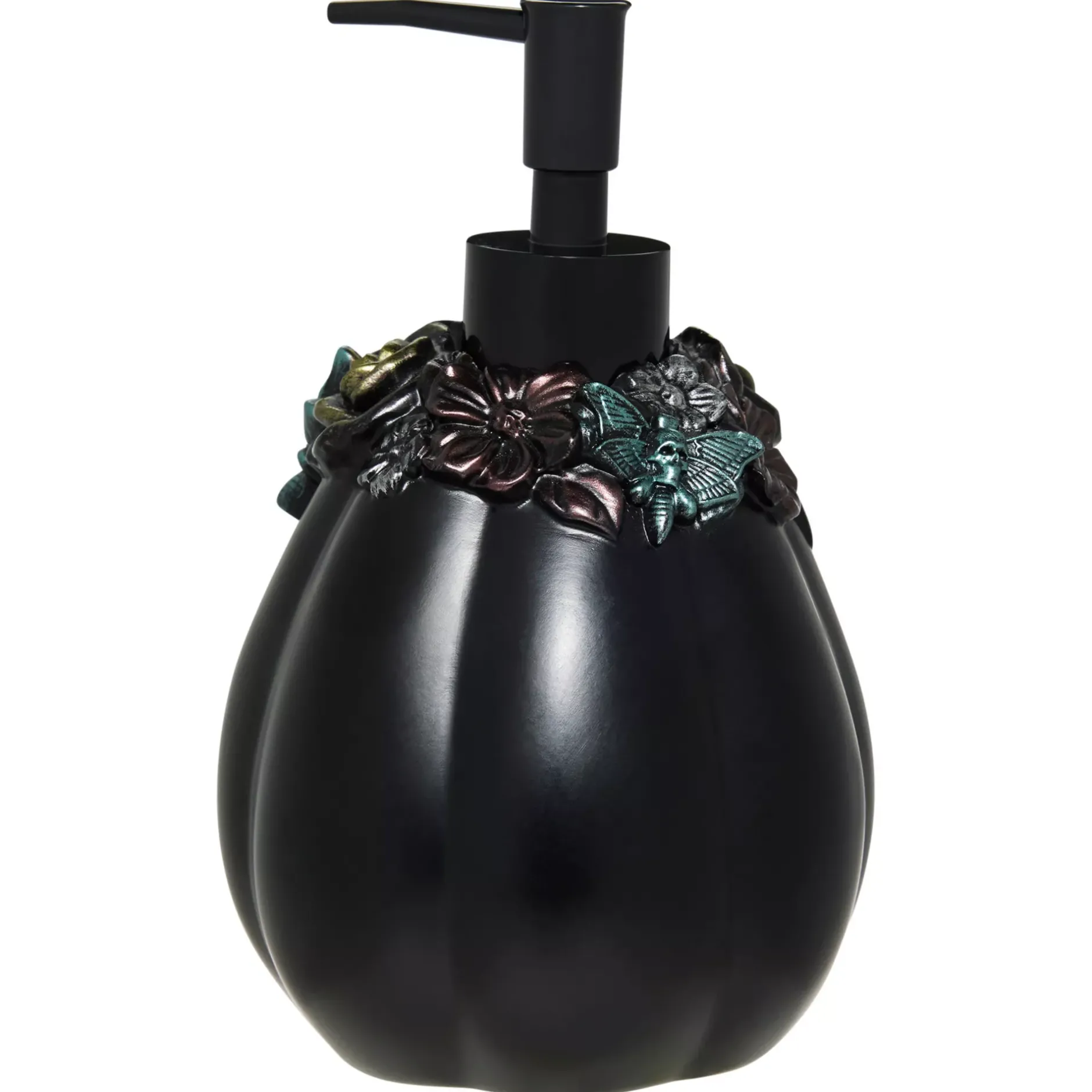Spirit Halloween Decorative Black Pumpkin Soap Dispenser
