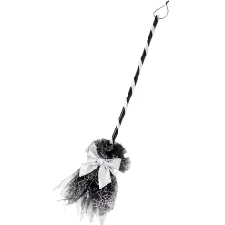 Spirit Halloween Deluxe Silver Witch Broom