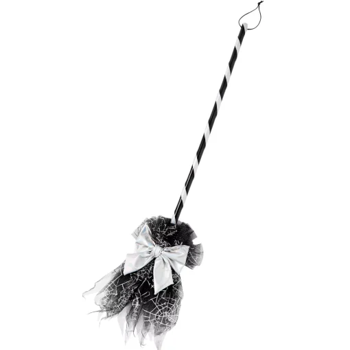 Spirit Halloween Deluxe Silver Witch Broom