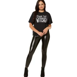 Women Spirit Halloween Drink Up Witches T Shirt