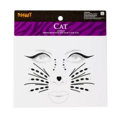 Spirit Halloween Gemstone Cat Face Decals