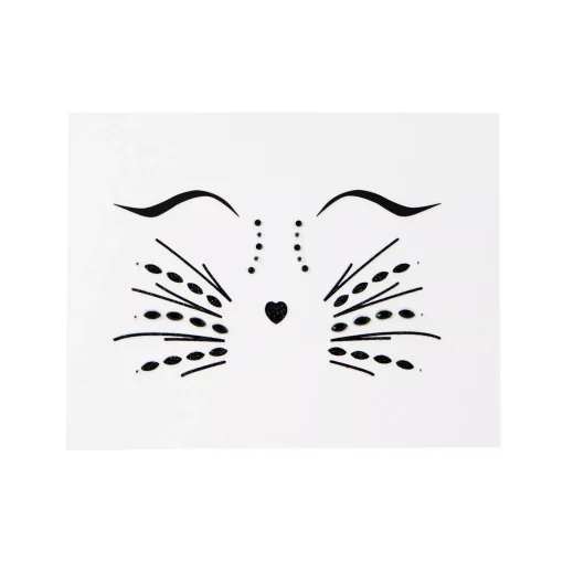 Spirit Halloween Gemstone Cat Face Decals