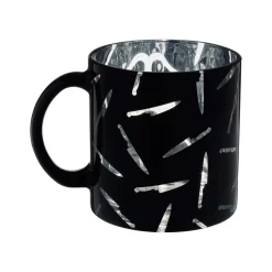 Spirit Halloween Ghost Face Knife Glass Coffee Mug - 20 oz.